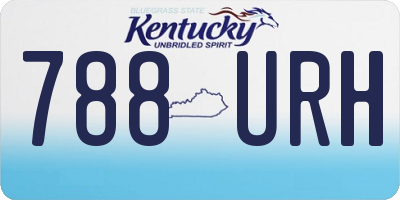 KY license plate 788URH