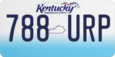 KY license plate 788URP