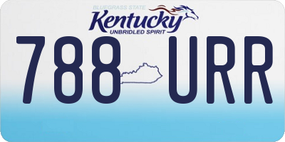 KY license plate 788URR