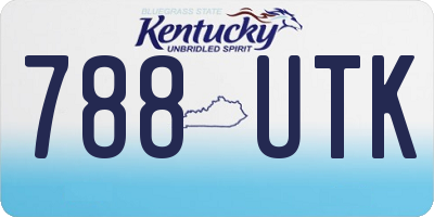 KY license plate 788UTK
