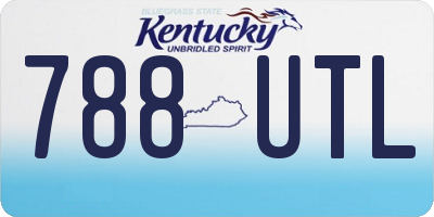 KY license plate 788UTL