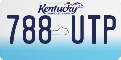 KY license plate 788UTP
