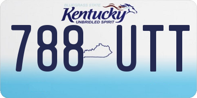 KY license plate 788UTT