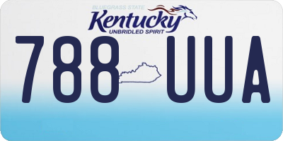 KY license plate 788UUA