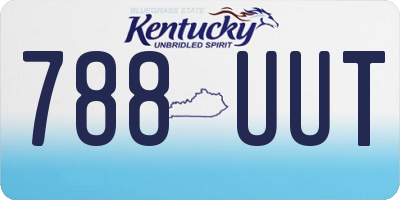 KY license plate 788UUT