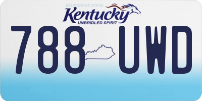 KY license plate 788UWD