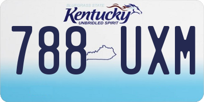 KY license plate 788UXM