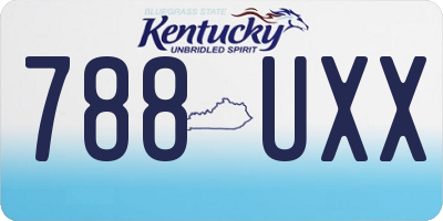 KY license plate 788UXX