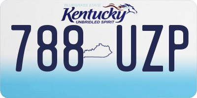 KY license plate 788UZP