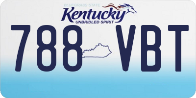 KY license plate 788VBT