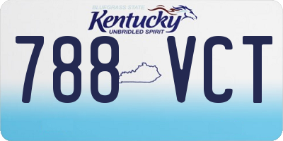 KY license plate 788VCT
