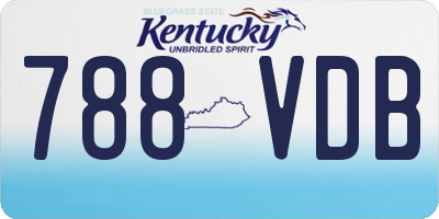 KY license plate 788VDB