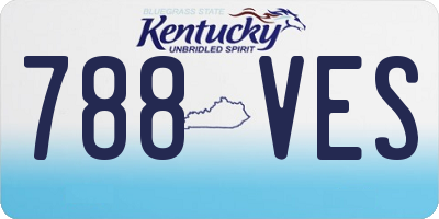 KY license plate 788VES