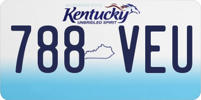 KY license plate 788VEU