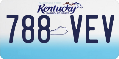 KY license plate 788VEV