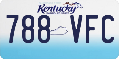 KY license plate 788VFC