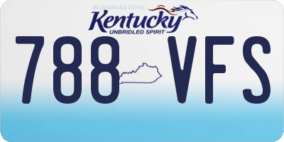KY license plate 788VFS
