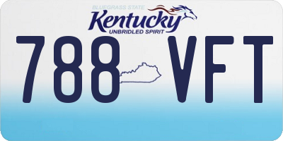 KY license plate 788VFT