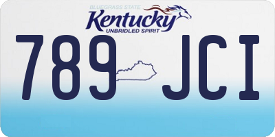 KY license plate 789JCI