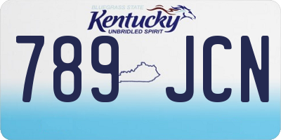 KY license plate 789JCN