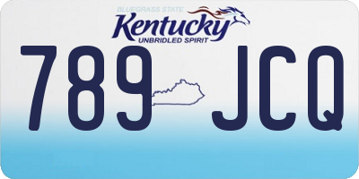 KY license plate 789JCQ