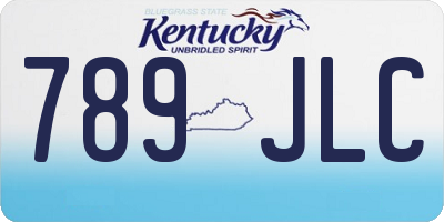 KY license plate 789JLC