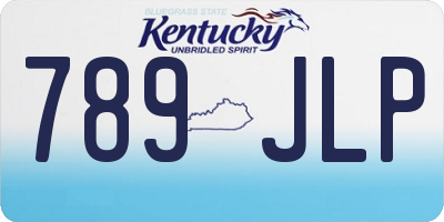 KY license plate 789JLP