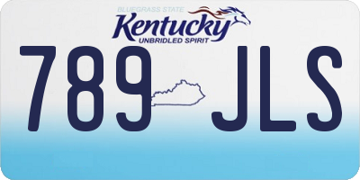 KY license plate 789JLS