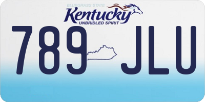 KY license plate 789JLU