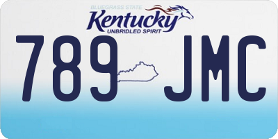 KY license plate 789JMC