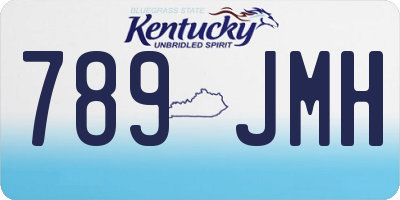 KY license plate 789JMH
