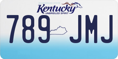 KY license plate 789JMJ