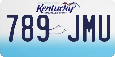 KY license plate 789JMU
