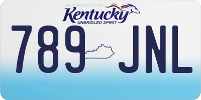 KY license plate 789JNL