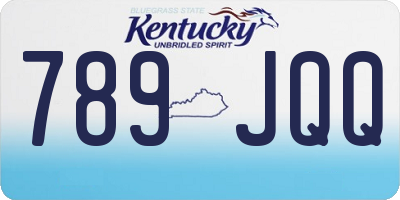 KY license plate 789JQQ