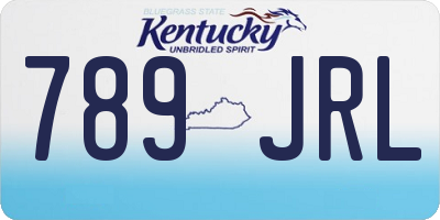 KY license plate 789JRL