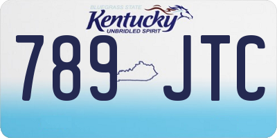 KY license plate 789JTC