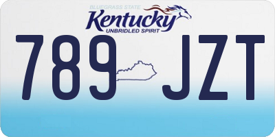 KY license plate 789JZT