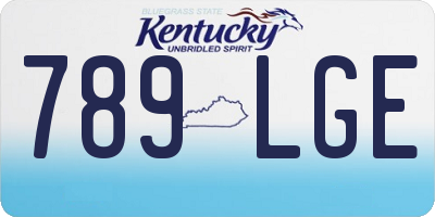 KY license plate 789LGE