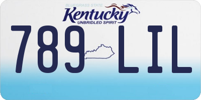 KY license plate 789LIL