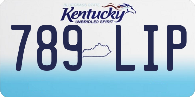 KY license plate 789LIP