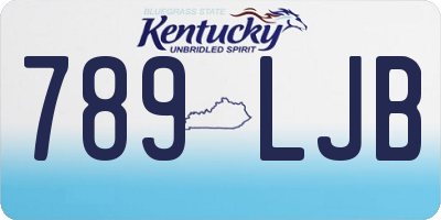 KY license plate 789LJB