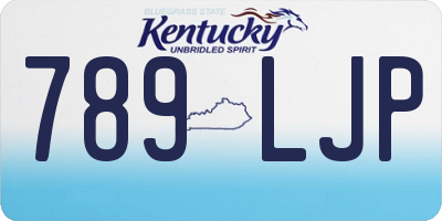 KY license plate 789LJP
