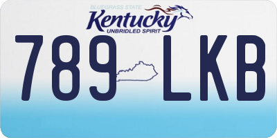 KY license plate 789LKB