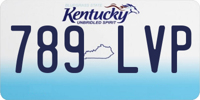 KY license plate 789LVP