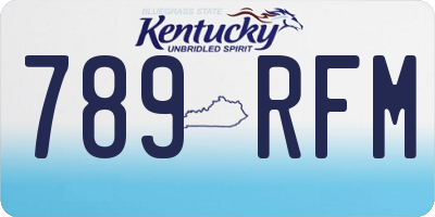 KY license plate 789RFM