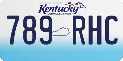KY license plate 789RHC