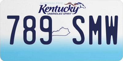 KY license plate 789SMW
