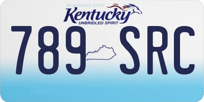 KY license plate 789SRC