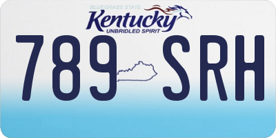 KY license plate 789SRH